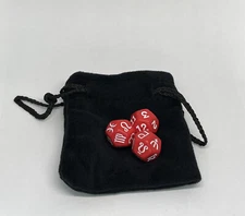 Koplow Games: Red Astrology Dice set with Bag