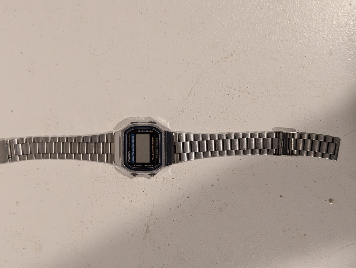 Casio A168 Module 3298 Dual Time Alarm Chrono Vintage Rare Wrist