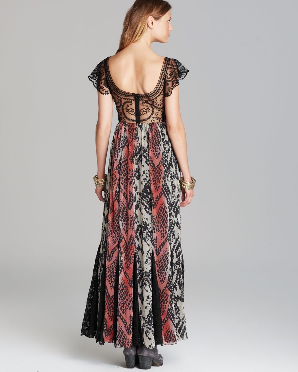 free people wild heart maxi dress Free People NWT Size 0 BEAUTIFUL Blue Wild Heart Maxi Dress NEW XS