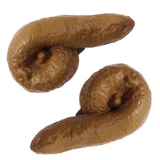 Fake Poop Poo The Floater Prank Gag Joke Pool Toy 2 PK