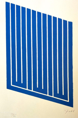 Donald Judd Lithograph [Original Signed COA] Numbered In