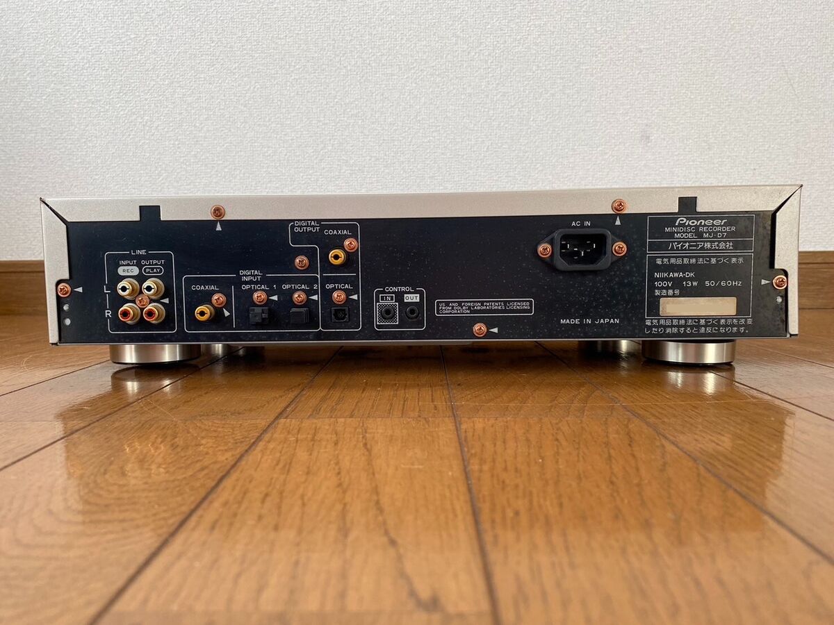 PIONEER MJ-D7 MD Minidisc Player Recorder Deck Confirmed PIONEER MJ-D7 MD Minidisc Player Recorder Deck Confirmed