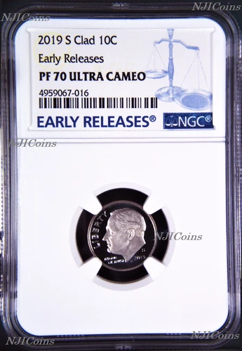 2019 S Proof 10C Clad Dime NGC PF70 ULTRA CAMEO Roosevelt BU ER