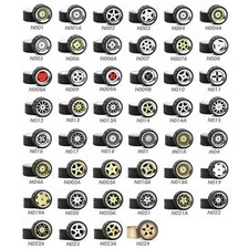 1/64 Scale ALLOY N-CLASS Real Rider Wheels Rims Tires Set for Hot