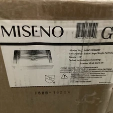 Miseno MNO163620F Farmhouse 36" Apron Front Kitchen Sink in Stainless Steel
