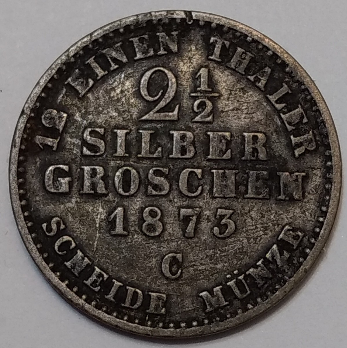 Prussia 1873-C 2-1/2 Groschen