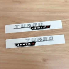 TURBO 4MATIC+ PLUS Fender AMG Emblem Chrome Badge For MB E53 CLS53 GLE53 GT53/