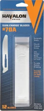 Havalon Stainless Fixed Knife 70A Quik-Change Replacement Blade 70ADZ