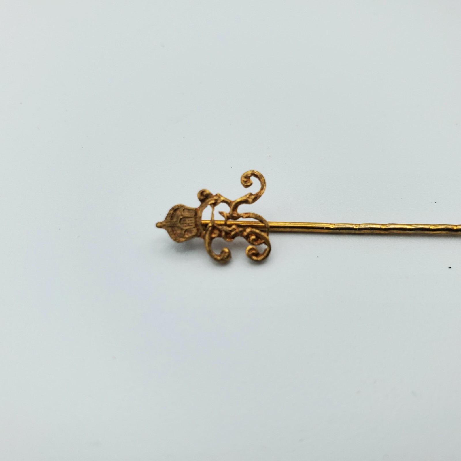 WW1 WWI Original German stick pin crown Wilhelm monogram badge button ...