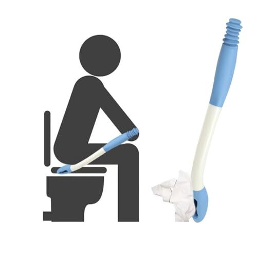 Toilet Aids Long Reach Butt Wiper Helper Wand for Senior Pregnant Wiping Aids