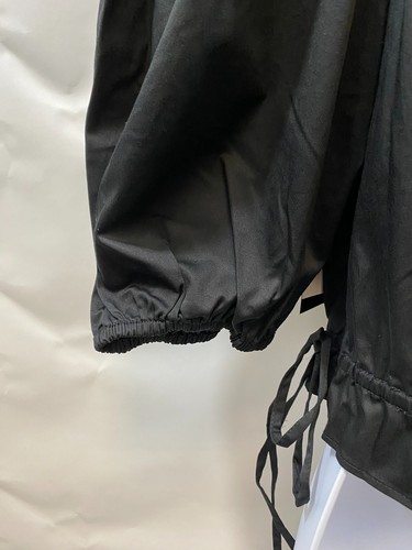 Danielle Bernstein manga abullonada talla 1X Top corto negro de algodón/spandex (nuevo con etiquetas) - Imagen 14 de 17