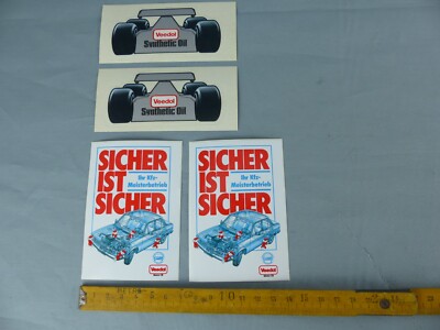 Lot de 4 autocollants sticker VEEDOL OIL Aufkleber VINTAGE A32 | eBay