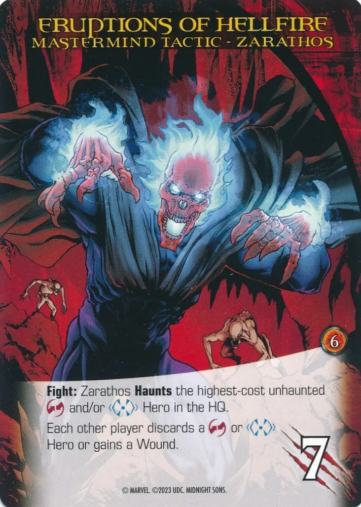 ZARATHOS UD Marvel Legendary MIDNIGHT SUNS MASTERMIND TACTIC ERUPTIONS  HELLFIRE