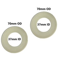 Silicone Flapper Valve Seal 2-3/4-inch OD 70mm, by 1-7/16-in. ID 37 mm 2 pack 