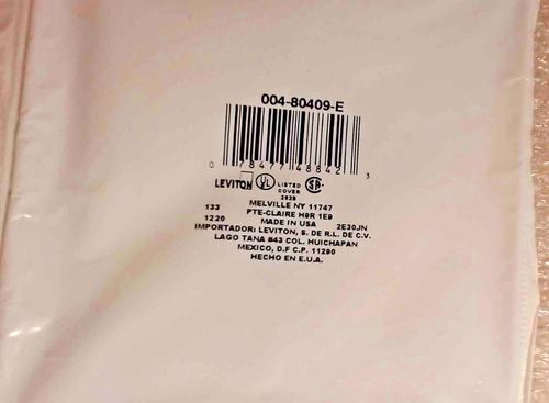4 Leviton Decora Decorator 2 Gang Wall Plate Black plus 4 matching screws ea New - Picture 3 of 7