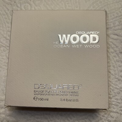 Dsquared2 He Wood Ocean Wet Wood For Man 3.4oz EDT Sealed Box *RARE DISCONTINUE*