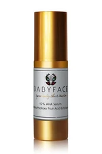 Babyface Strong AHA Serum Glycolic Hyaluronic Acid Exfoliating Skin Brightener  