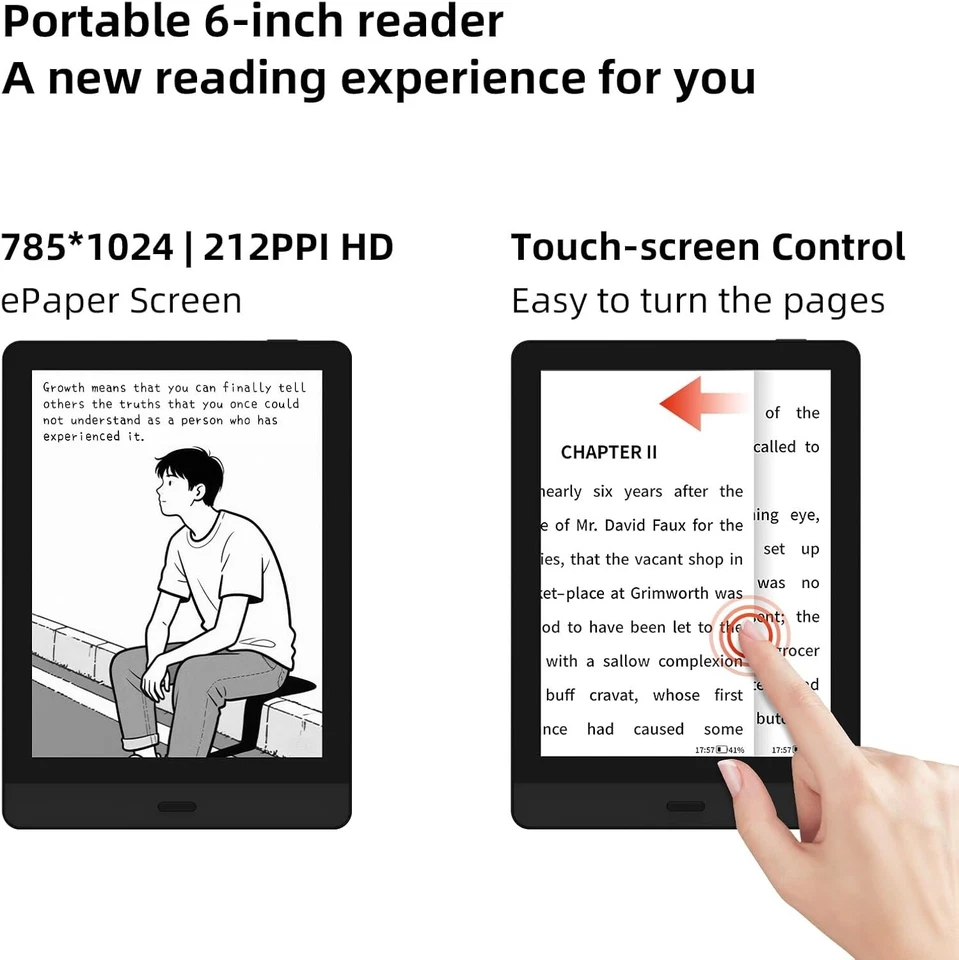 Bigme Read eReader 6.0" Android 11 Google Play ENGLISH EINK BRAND NEW - Image 3 of 4