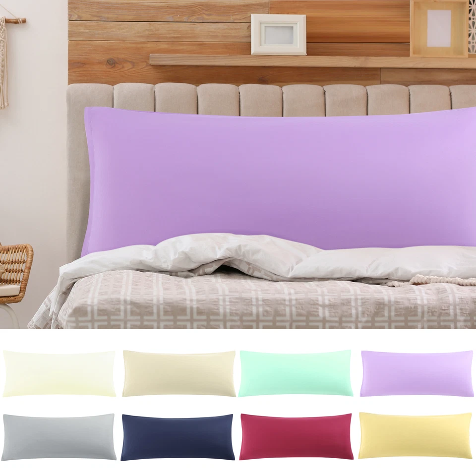 PiccoCasa Zippered Body Pillow Case Cover Soft Microfiber Style