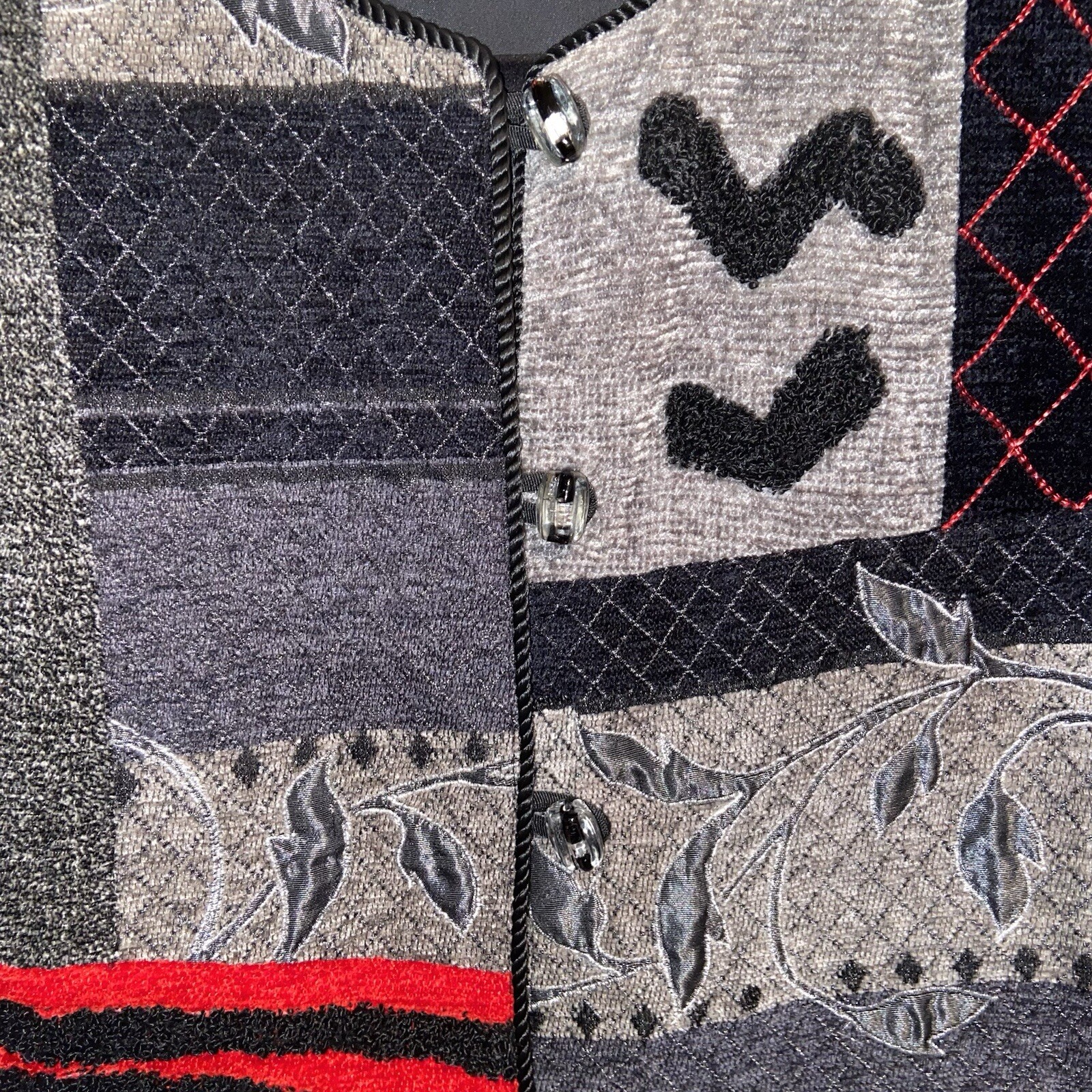 Allure Jacket Womens Large Patchwork Lagenlook Ar… - image 5