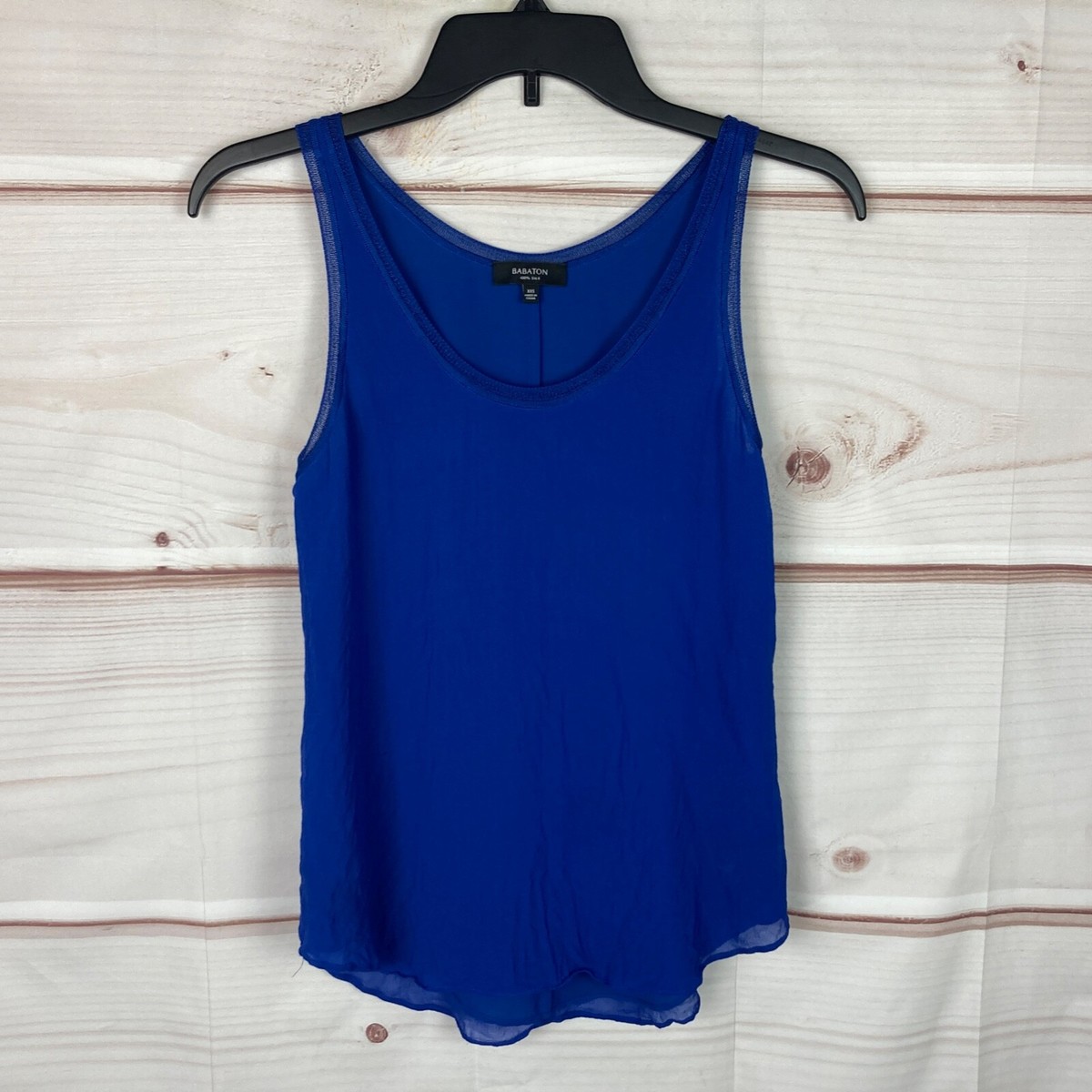 BABATON Aritzia タンクトップ Aritzia Babaton White Sleeveless Walter Contour Tank Top Sz