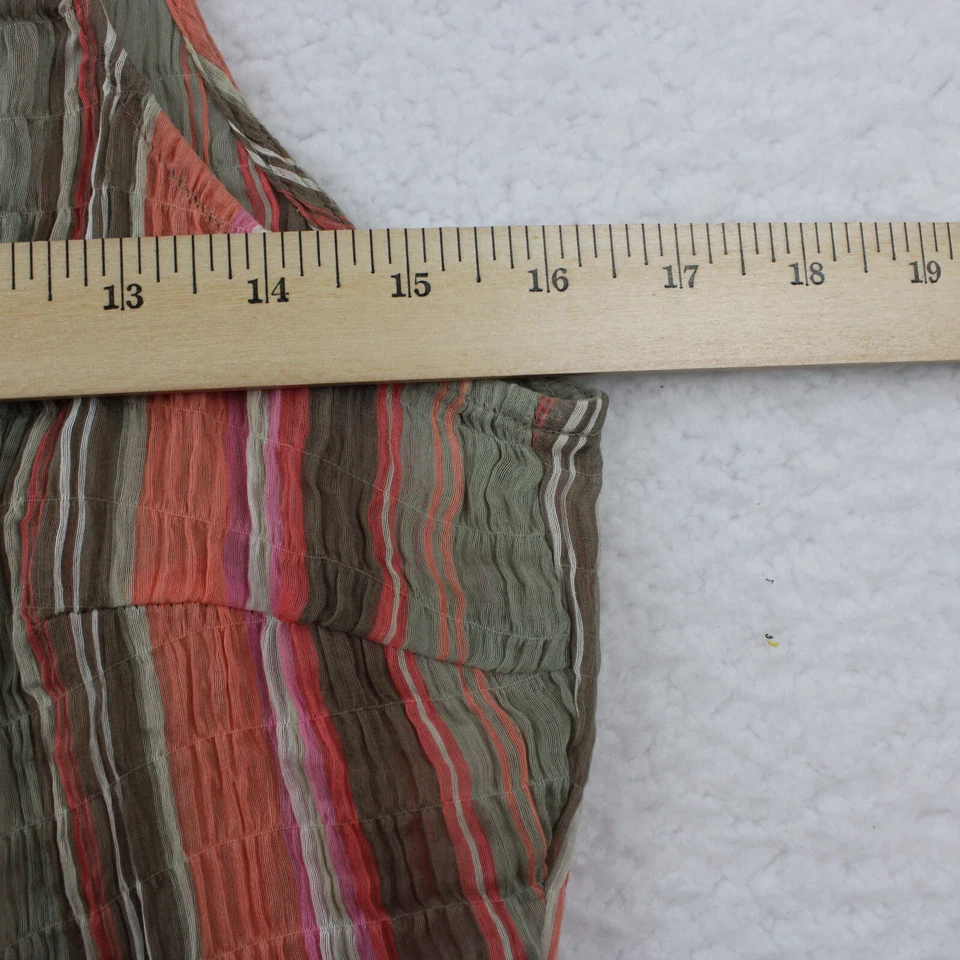 Regata feminina WORTH leve assimétrica listrada tamanho P multicolor - Imagem 4 de 4