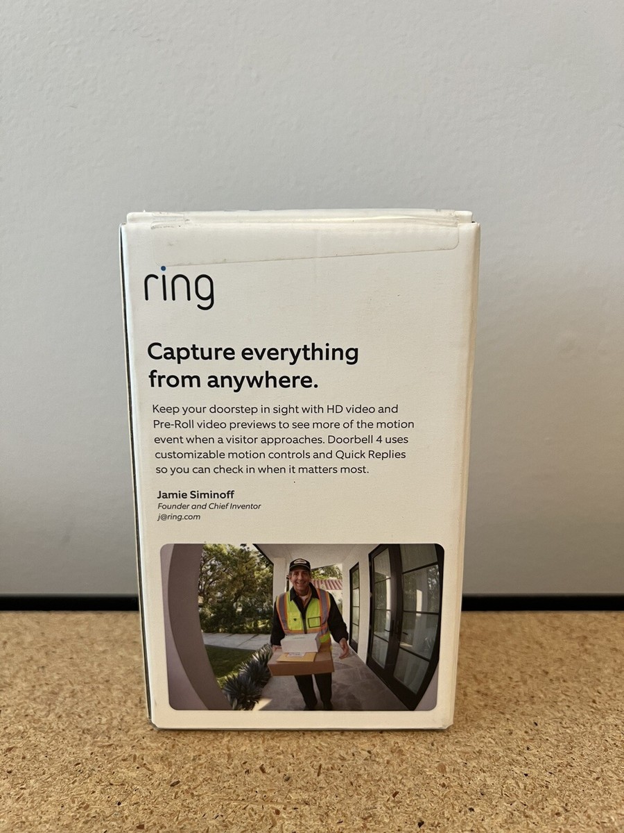 Ring Video Doorbell 4 - Satin Nickel for sale online | eBay