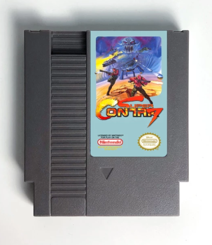 Cartouche de jeu Super Contra 7 NES 8 bits 72 broches USA NTSC anglais - Photo 1/2
