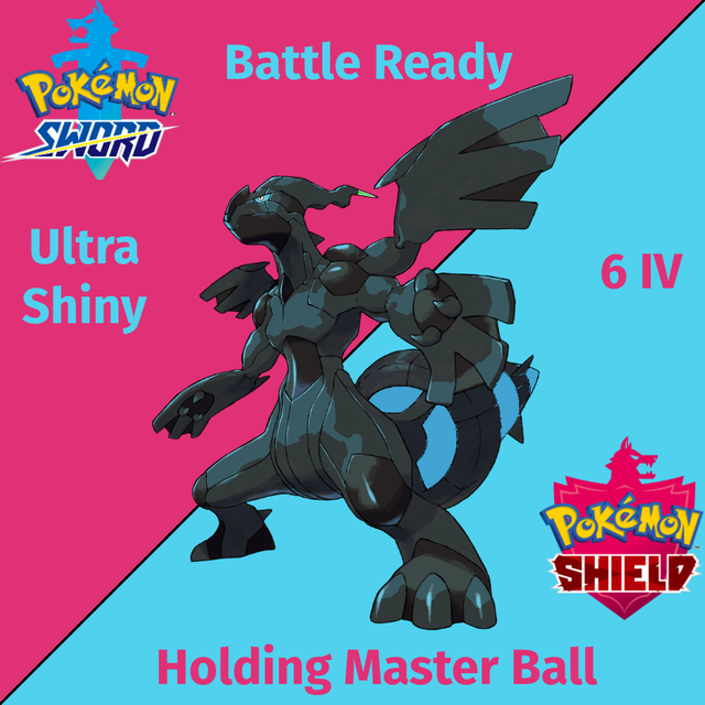 6iv Ultra Shiny Zekrom Pokemon Sword And Shield Ebay