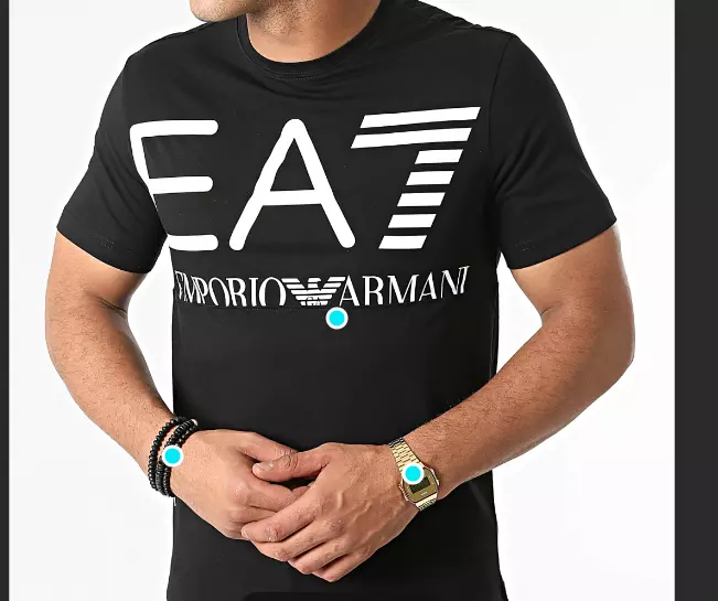 Mens black armani t cheap shirt
