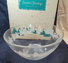 AVON 1997  SEASONS GREETINGS Glass CHRISTMAS ...
