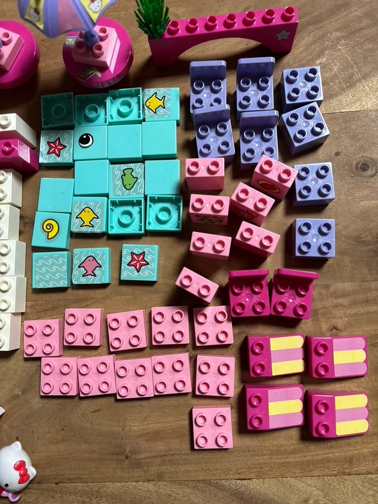 Klemmbausteine kompatibel mit Lego Duplo, Hello Kitty