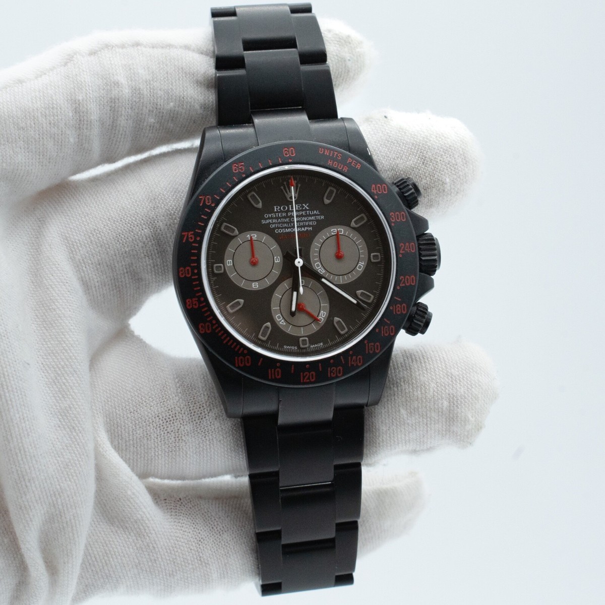 Rolex Daytona Bamford Black PVD 116520 40mm Original Box & Paper