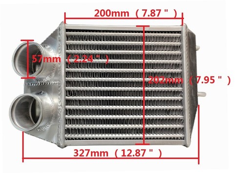 Intercooler aluminio montaje lateral 130MM para Renault Super 5 R5 GT turbo 1985-1991 - Imagen 2 de 5