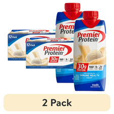  2 pack Premier Protein Shake, Vanilla, 30g Protein, 11 fl oz, 12 Ct, Free ship