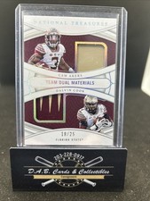 2022 National Treasures Team Dual Patch Cam Akers Dalvin Cook #D /25 - M04