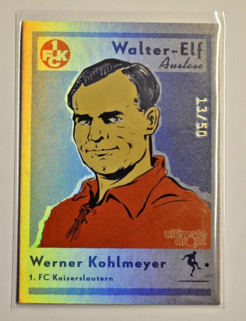 Ultimate Dropz Fußball 125 Jahre 1.FC Kaiserslautern 2025 - Werner Kohlmeyer /50