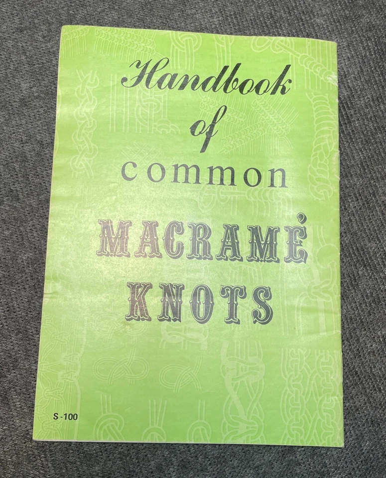VTG 1971 Handbook of Common Macrame' Knots - Image 2 of 4
