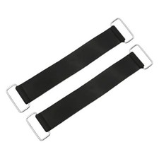 2PCS Motorcycle Battery Strap, Stretchable Rubber Motorbike Battery Hold Down 
