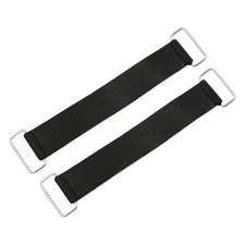 2PCS Motorcycle Battery Strap, Stretchable Rubber Motorbike Battery Hold Down 