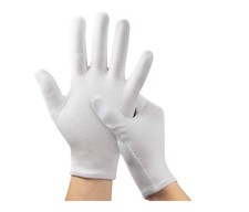 10 Pairs White Cotton Moisturizing Gloves for Women Wrist Length Multi-Purpose