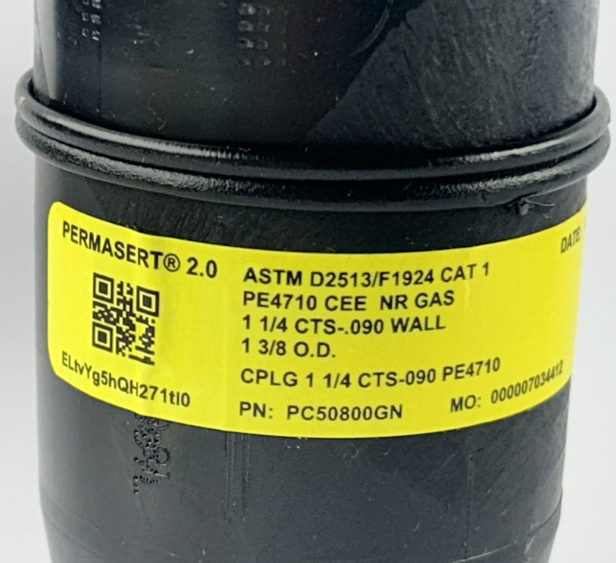 PERMASERT PC50800GN ASTM D2513/F1924 Cat 1 Non-Corrosive Coupling photo 3