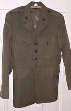 Vintage 1950-70's USMC Military Jacket With Original Marines Buttons Collectible