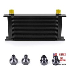 19 Row An10-10an Stacked Plate With 6an 8an Adapter 19 Row-bk Oil Cooler 19 Row An10-10an Stacked Plate With 6an 8an Adapter 19 Row-bk Oil Cooler