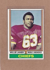 1974 TOPPS FOOTBALL WILLIE LANIER #480 CHIEFS VGEX *A43952