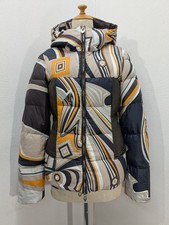 Piumino Emilio Pucci manica lunga multicolore nylon disegno geometrico donna