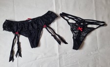 BH Set von Lascana in Gr. 75 B sowie 36/38 in schwarz-rot