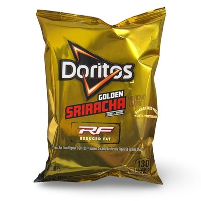 Doritos Golden Sriracha Reduced Fat Tortilla Chips   1 oz Bags, 16 Count