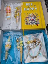 Bee Gonk Design Box Collection Set 1 Great Gift Set Pens And Bracelets Plus...