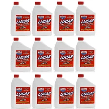 Lucas Oil Set of 12 Semi-Synthetic Automatic Transmission Fluid 1 Quart Bottles